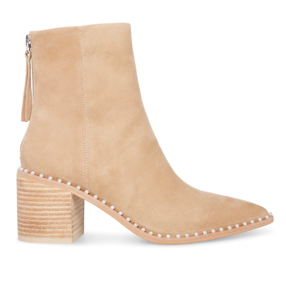 Steve Madden Aquarius Tan Suede Ankle Boot